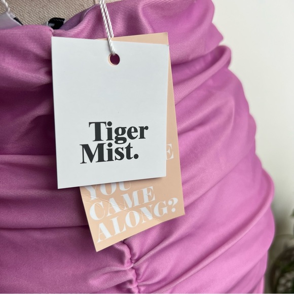 Tiger Mist Pink Fever Samira Strapless Mini Dress in Macro Print Medium - Picture 11 of 11